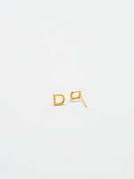 Gold Initial Earrings