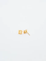 Gold Initial Earrings