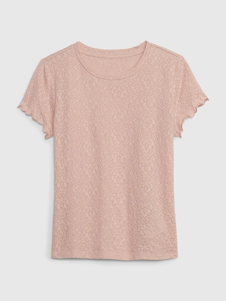 Floral Jacquard T-Shirt