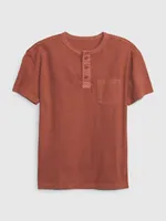 Kids Pocket Henley T-Shirt