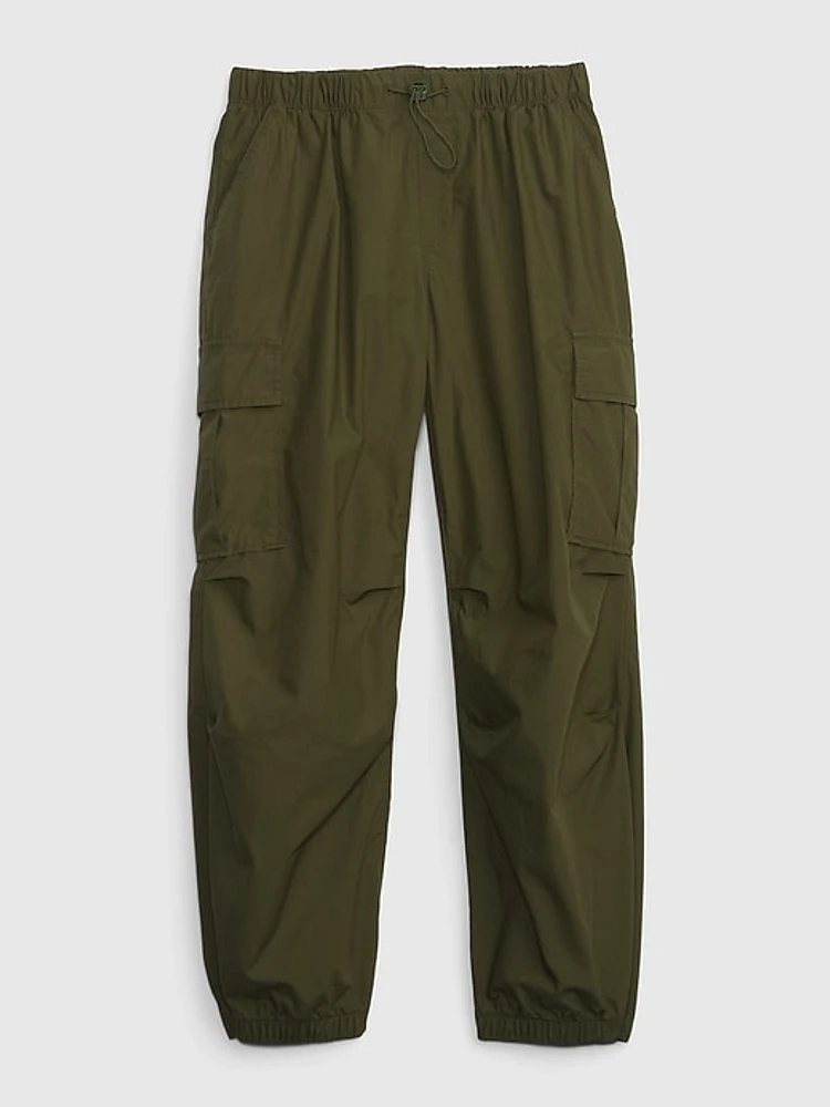 Kids Pull-On Cargo Parachute Pants