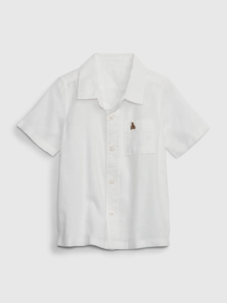 Toddler Linen-Cotton Oxford Shirt