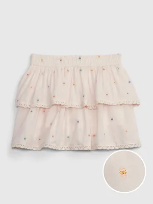 Toddler Shiny Tiered Skirt