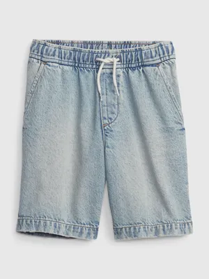 Kids Easy Pull-On Denim Shorts with Washwell