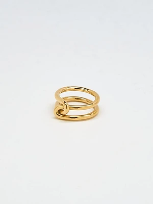 Gold Double Knot Ring