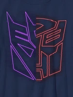 Transformers Split Holographic Tee