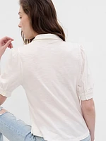 Puff-Sleeve Shirt