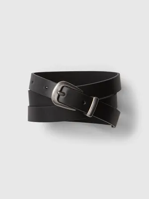 Faux-Leather Belt