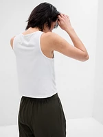 GapFit Breathe Twist-Front Tank Top