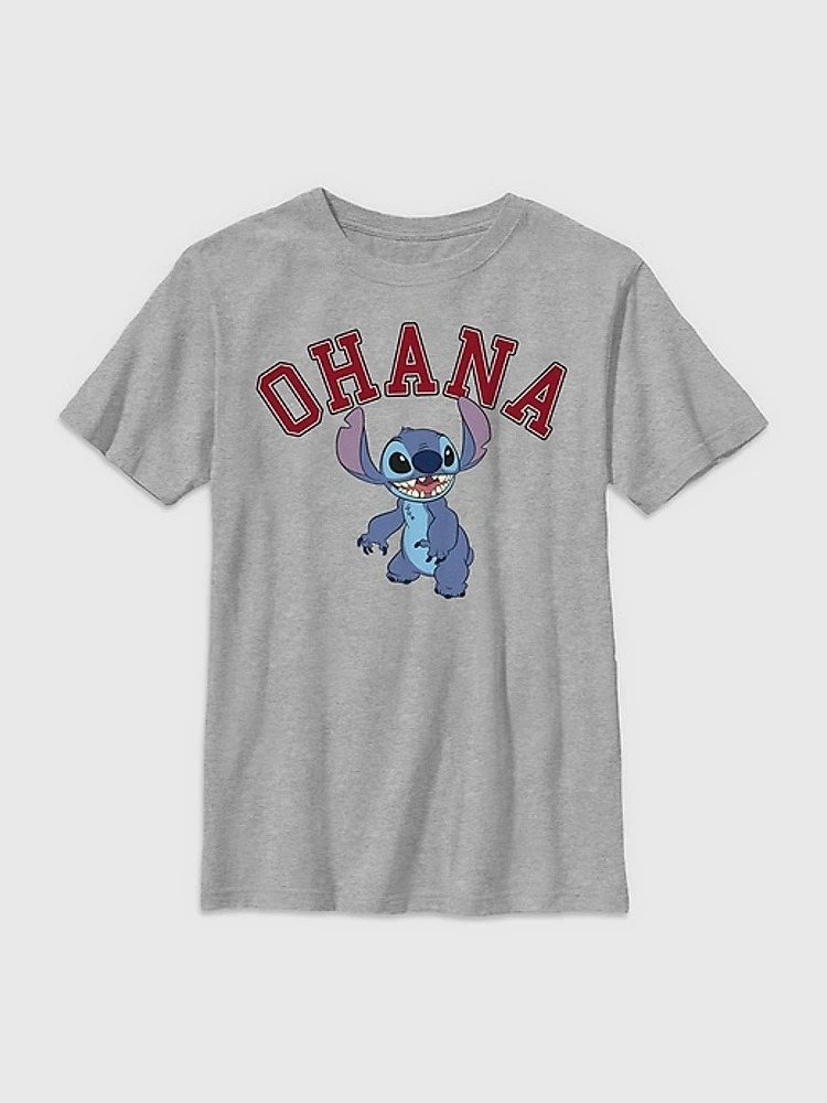 Lilo and Stitch Ohana Collegiate Tee