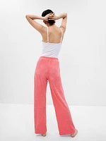 Towel Terry Wide Leg Pants