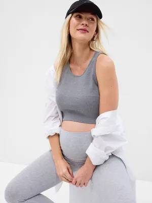Maternity GapFit Rib Crop Top