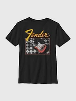 Kids Fender Checkered Guitar Tee