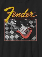 Kids Fender Checkered Guitar Tee