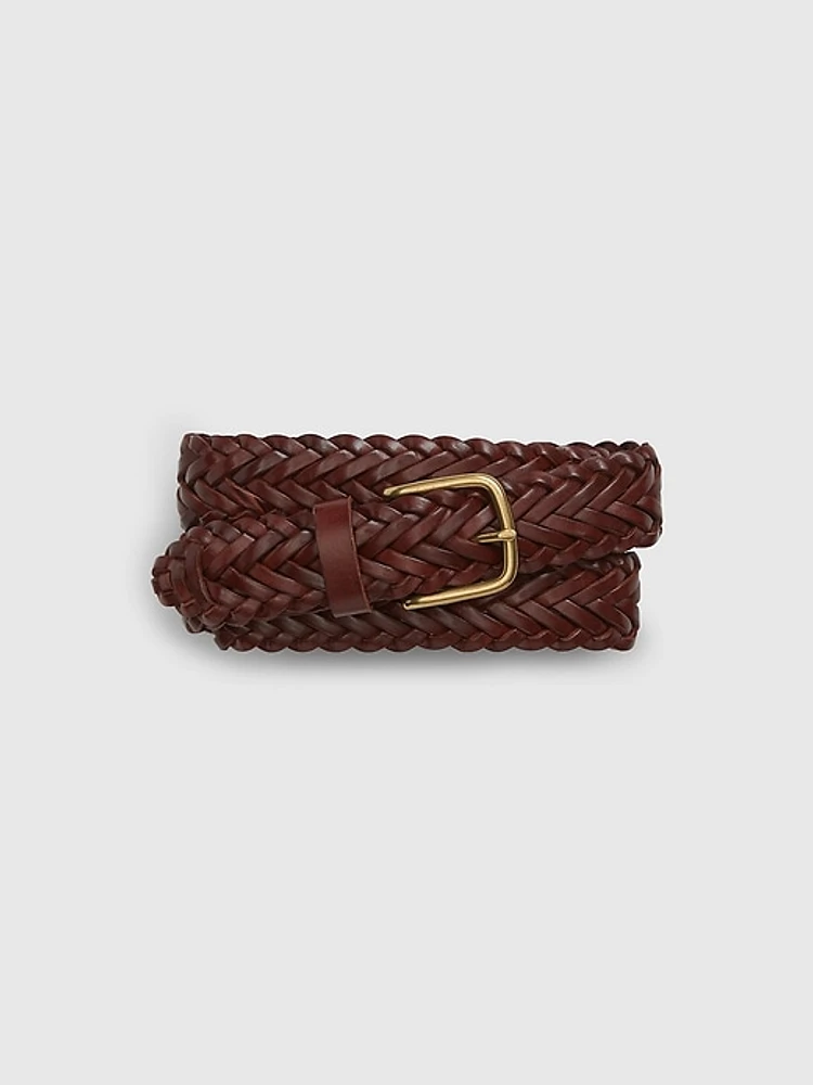 Braided Leather Belt