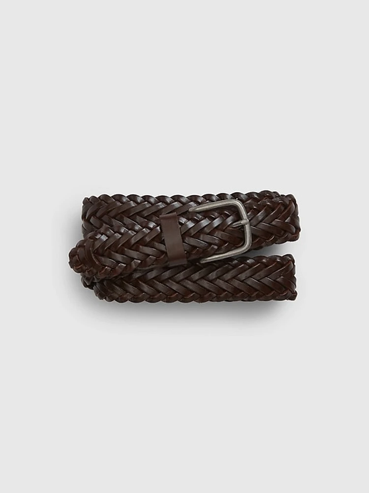 Braided Leather Belt