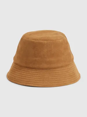 Faux-Suede Bucket Hat
