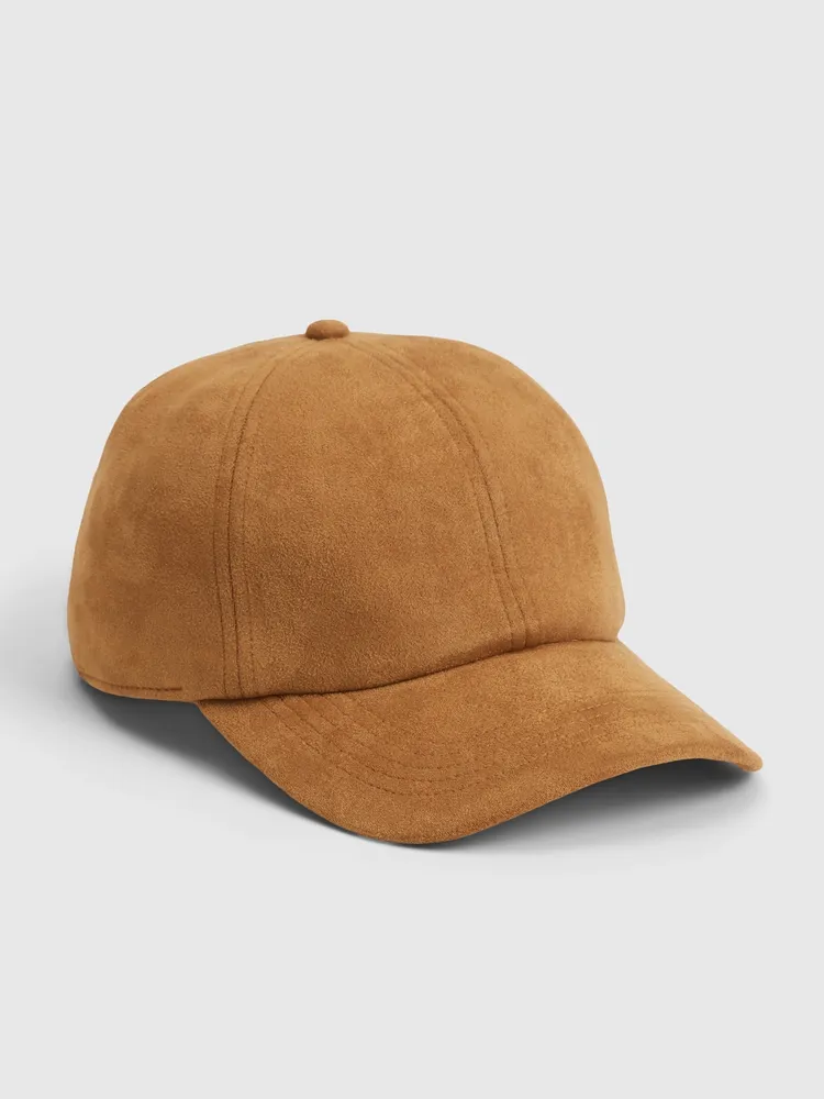 Faux-Suede Baseball Hat