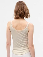 Mini Rib Lace PJ Tank Top