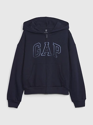 Kids Vintage Soft Gap Logo Zip Hoodie