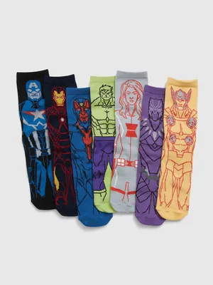 Marvel Avengers Crew Socks (7-Pack
