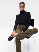 Mid Rise Corduroy Baby Boot Pants