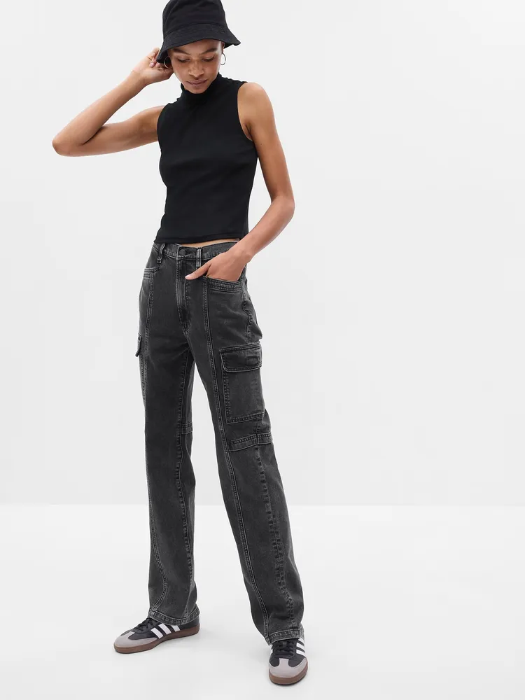 Gap High Rise '90s Loose Jeans in Organic Cotton with Washwell