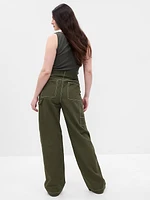 Mid Rise Loose Carpenter Pants