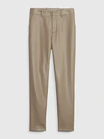 Mid Rise Vegan Leather Downtown Trousers