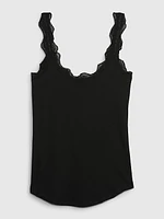 Mini Rib Lace PJ Tank Top