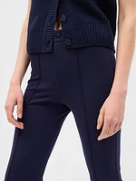 Mid Rise Ponte Crop Kick Pants