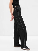 Mid Rise Loose Carpenter Pants