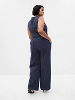 High Rise Pleated Wide-Leg Trousers