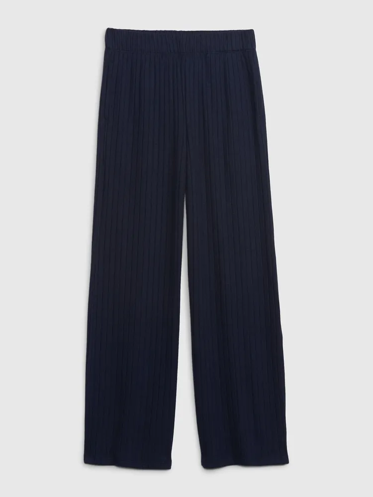 Kids Softspun Wide-Leg Rib Pants