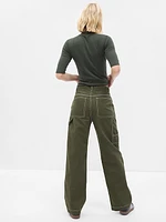 Mid Rise Loose Carpenter Pants