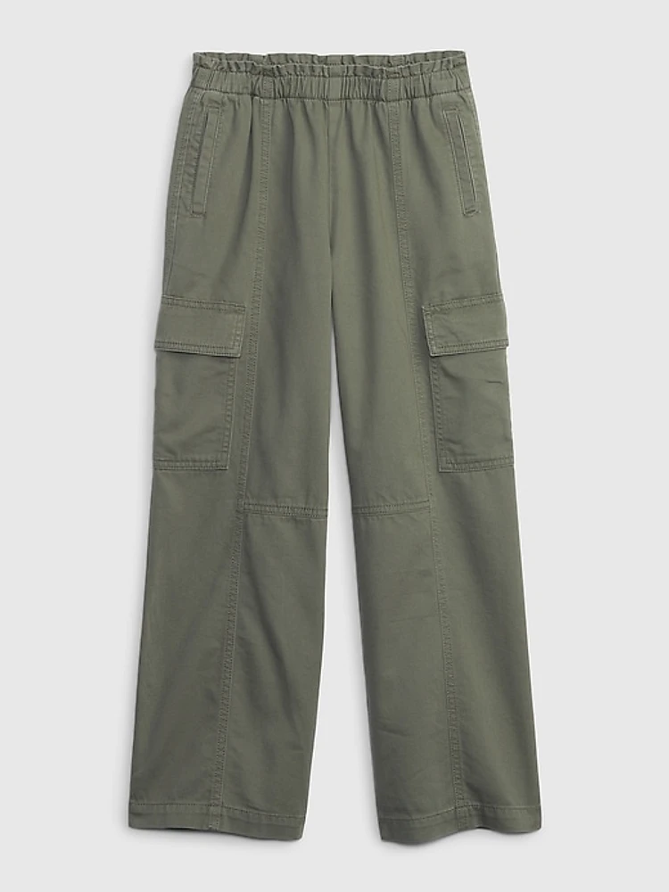 Kids Wide-Leg Cargo Pants