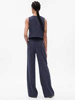 High Rise Pleated Wide-Leg Trousers