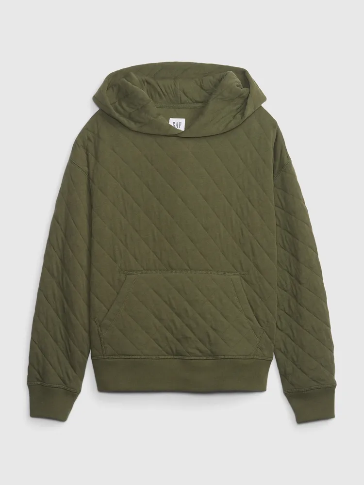 gap quilted hoodie