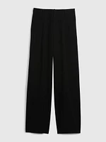 High Rise Pleated Wide-Leg Trousers