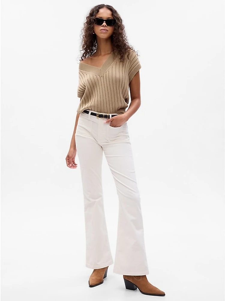 High Rise Corduroy '70s Flare Pants