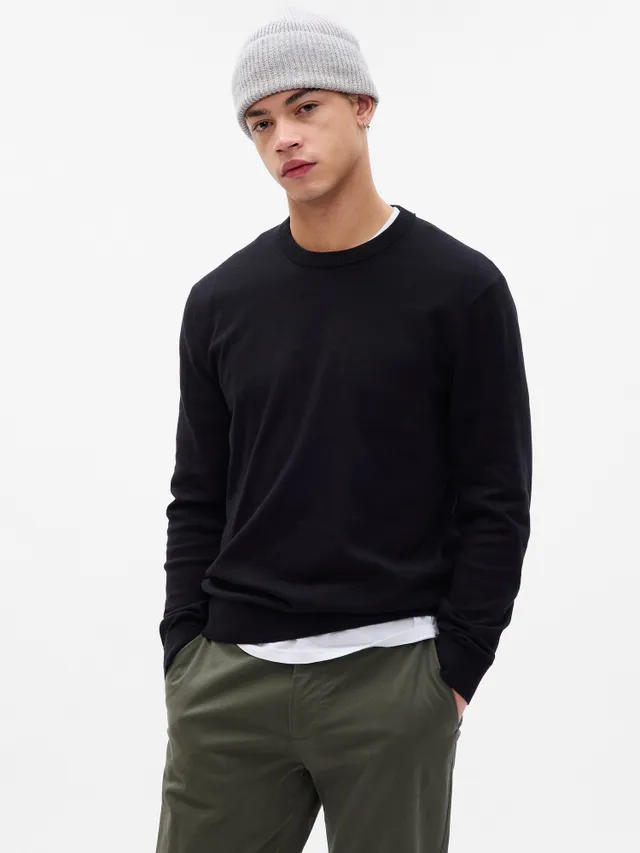 Loose Fit Jacquard-knit Sweater - Black/Disney100 - Men