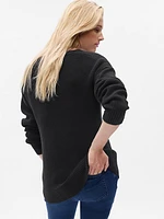 Maternity V-Neck Rib Sweater