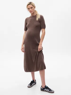 Maternity CashSoft Midi Sweater Dress