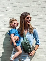 Olive Kibou Vegan Leather Diaper Bag