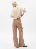 High Rise Pleated Wide-Leg Trousers