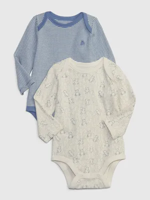 Baby First Favorites 100% Organic CloudCotton Bodysuit (2-Pack