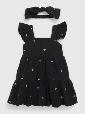 Baby Butterfly Dress Set