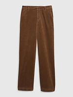 Mid Rise Loose Corduroy Pants