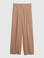 High Rise Pleated Wide-Leg Trousers