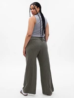High Rise Pleated Wide-Leg Trousers
